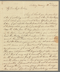 Saith Satoore to Miss Porter, autograph letter signed
