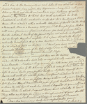 Charles James to Mrs. Porter, autograph letter signed