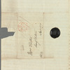 Charles James to Mrs. Porter, autograph letter signed