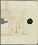 Charles James to Mrs. Porter, autograph letter signed