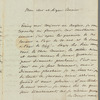 Aleksei Nikolaevich Olenin to "Mon cher et digne Cousin," autograph letter signed