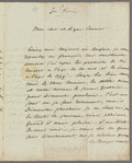 Aleksei Nikolaevich Olenin to "Mon cher et digne Cousin," autograph letter signed