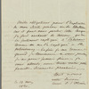 Aleksei Nikolaevich Olenin to "Mon cher et digne Cousin," autograph letter signed