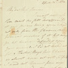 E. Payne to Miss Hownam, autograph letter signed