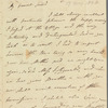 R[obert?] Patterson to Jane Porter, autograph letter signed