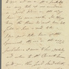 R[obert?] Patterson to Jane Porter, autograph letter signed