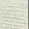 Charles James to Mrs. Porter, autograph letter signed