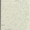Charles James to Mrs. Porter, autograph letter signed