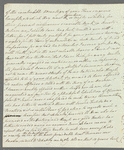 Charles James to Mrs. Porter, autograph letter signed