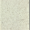 Charles James to Mrs. Porter, autograph letter signed