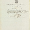 Louis-Mathieu Langlès to Robert Ker Porter, printed invitation accomplished in manuscript