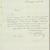 Adrien Victor de Feuchères, Baron de Feuchères to Robert Ker Porter, autograph letter signed