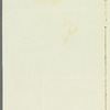 Alexander Urquhart to Miss Porter, autograph note signed