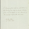 Benjamin Bloomfield, Lord Bloomfield to Robert Ker Robert, autograph letter third person