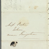 Mrs. Hibbert to Jane Porter, autograph letter signed