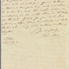 Owen Rees to Miss Porter, autograph letter signed