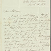 James Stanier Clarke to Jane Porter, autograph letter signed