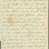 Thomas Porter to Jane Porter, autograph letter signed