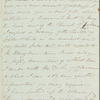 Sir Andrew Halliday to Jane Porter, autograph letter signed