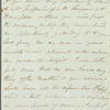 Sir Andrew Halliday to Jane Porter, autograph letter signed