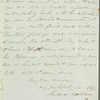 Sir Andrew Halliday to Jane Porter, autograph letter signed