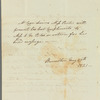 William Coxe to Jane Porter, autograph letter third person