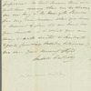 Sir Andrew Halliday to Miss Porter, autograph letter signed