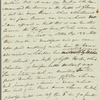 Sir Andrew Halliday to Jane Porter, autograph letter