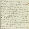 Sir Andrew Halliday to Jane Porter, autograph letter