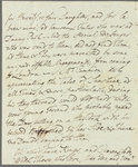 William Gordon to Jane Porter, autograph letter signed