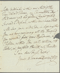 William Gordon to Jane Porter, autograph letter signed