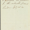 Robert Stewart, Lord Castlereagh to Miss Porter, autograph letter third person