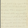 Ralph James Woodford to Miss Porter, autograph letter third person