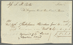 Longman, Hurst, Rees, Orme, and Brown to Anna Maria Porter, printed receipt accomplished in manuscript