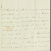 Mr. Hamilton to Jane Porter, autograph letter third person