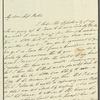 Sophie Birch to Jane Porter, autograph letter signed