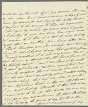 Sophie Birch to Jane Porter, autograph letter signed