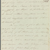 Charles Richard Vaughan to Jane Porter, autograph letter signed