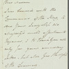 Sir William Knighton to Anne Lindsay, Lady Barnard, autograph letter signed