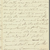 Marie Thérèse Kemble to Jane Porter, autograph letter signed