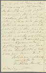 Marie Thérèse Kemble to Jane Porter, autograph letter signed