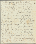 William Waldegrave, Lord Radstock to Jane Porter, autograph letter signed