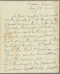 William Waldegrave, Lord Radstock to Jane Porter, autograph letter signed