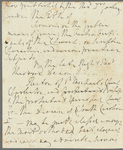 William Waldegrave, Lord Radstock to Jane Porter, autograph letter signed