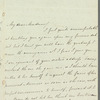 Jane Alice Sargent to "My dear Madam," autograph letter signed