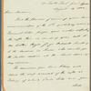 Sir Henry Willock to Miss Porter, autograph letter signed