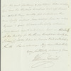 William Frederick, Duke of Gloucester to Miss Porter, autograph letter signed
