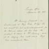 George Canning to Miss Porter, autograph letter third person