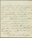 Sir Alexander George Woodford to Miss Porter, autograph letter signed
