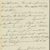Sir Alexander George Woodford to Miss Porter, autograph letter signed